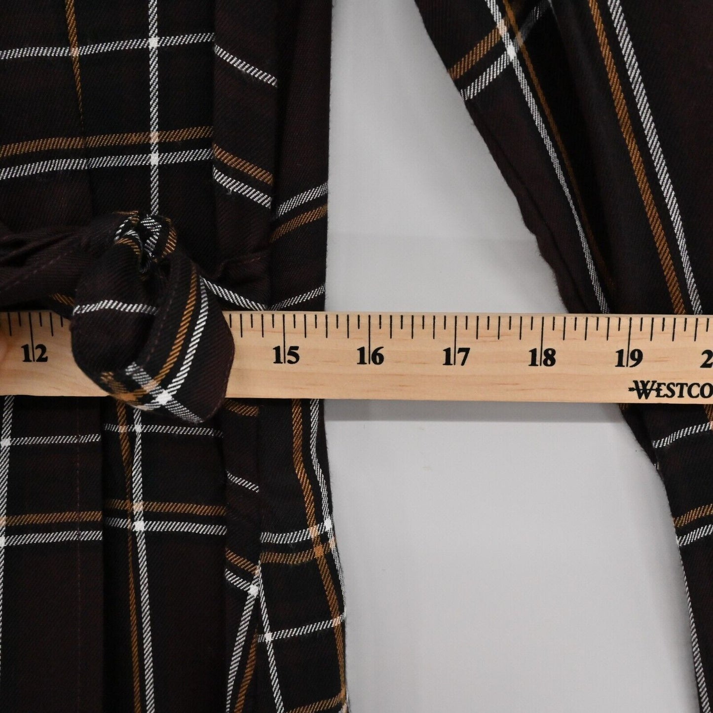 SANCTUARY Dress Womens Size 6 Upbeat Plaid Print Faux Wrap Long Sleeve VNeck