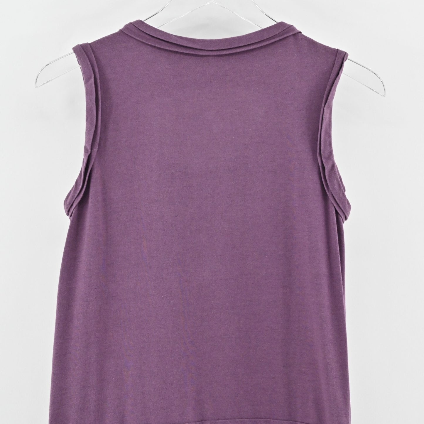 DIANE VON FURSTENBERG Dress Size S Rae Purple Side Slit Tie Waist Casual Maxi