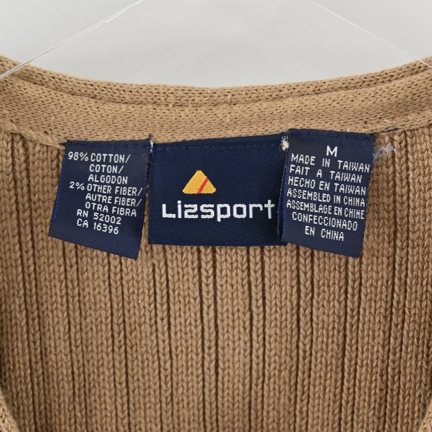 Vtg Y2k Lizsport Sweater Vest Size M Fair Isle Sleeveless Knit Top Multicolor