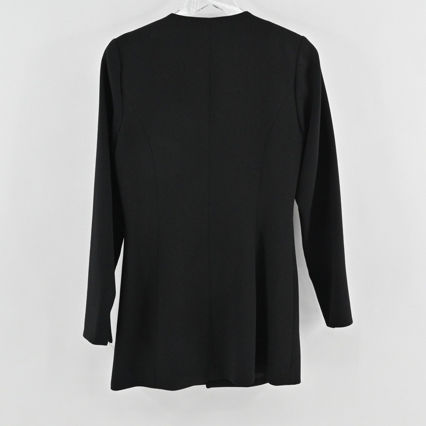 Badgley Mischka Beaded Jacket Size 6 Black Embellished Elegant Quiet Luxury Chic