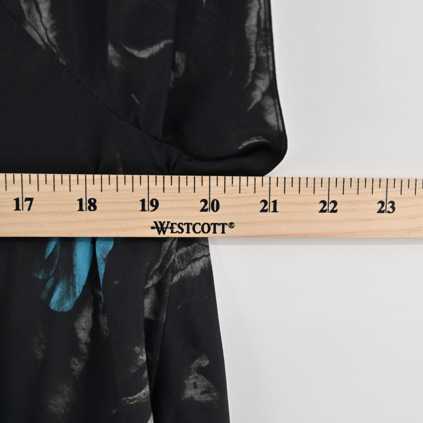 Allsaints Opium Oriana Dress Size 4 Blue Black Abstract Print Asymmetric Mini