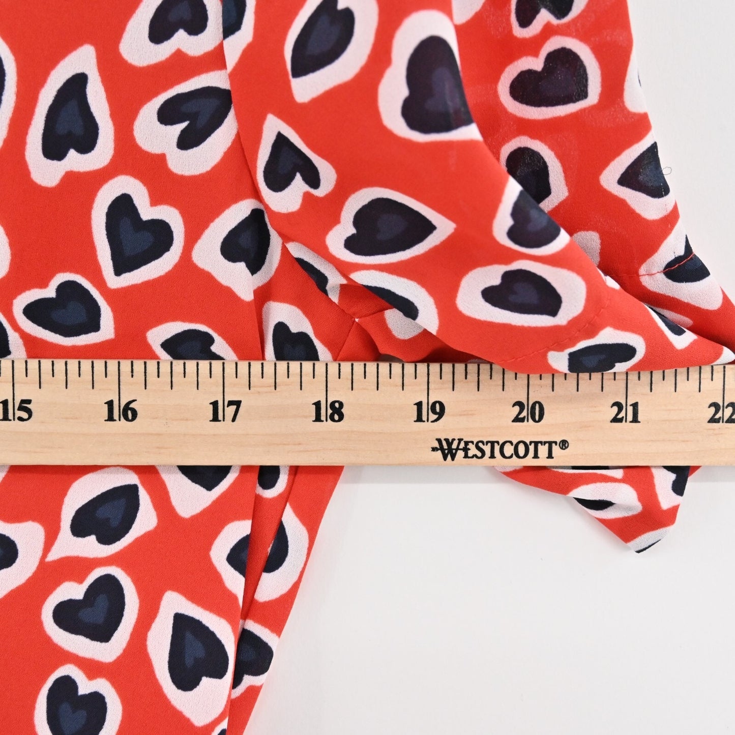J CREW Dress Size 4P Rudbeckia Red Heart Print Collared Belted Midi A Line