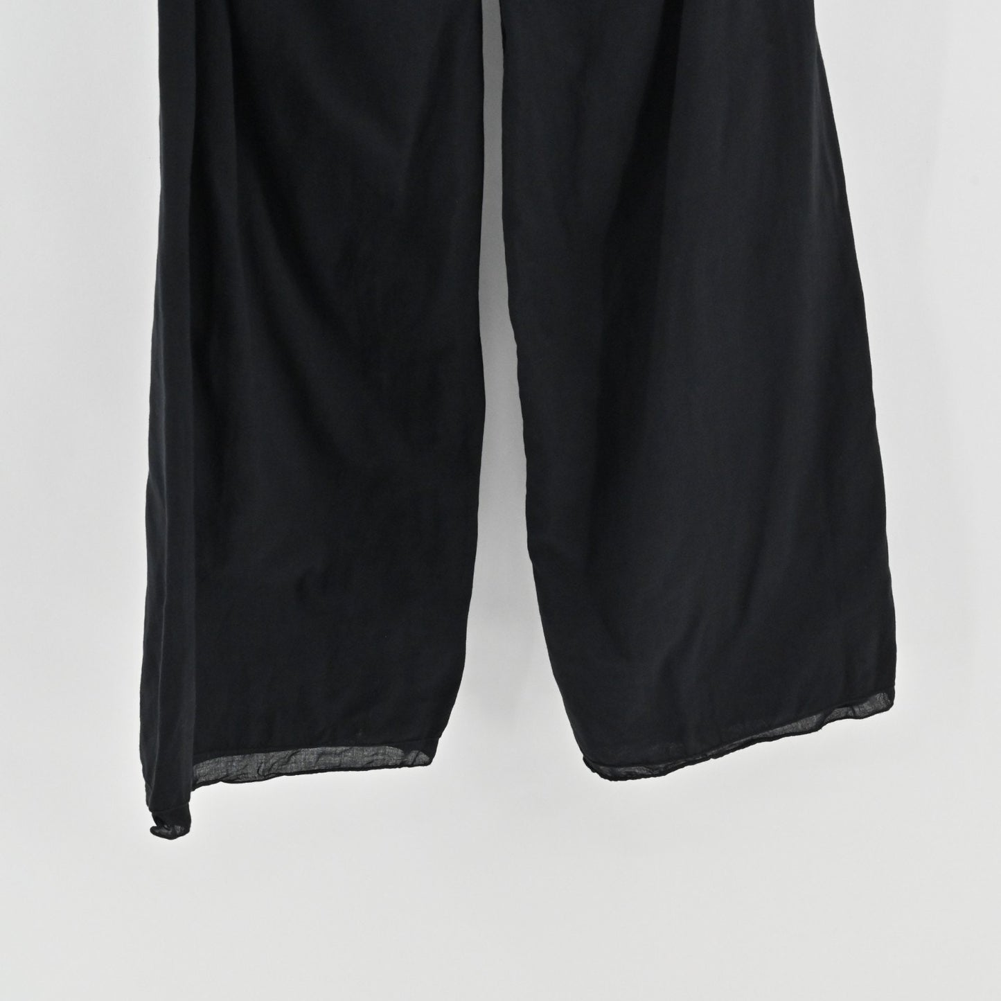 Vintage Y2k Hard Tail Womens Wide Leg Fold Over Pants Size S Black Cotton Yoga