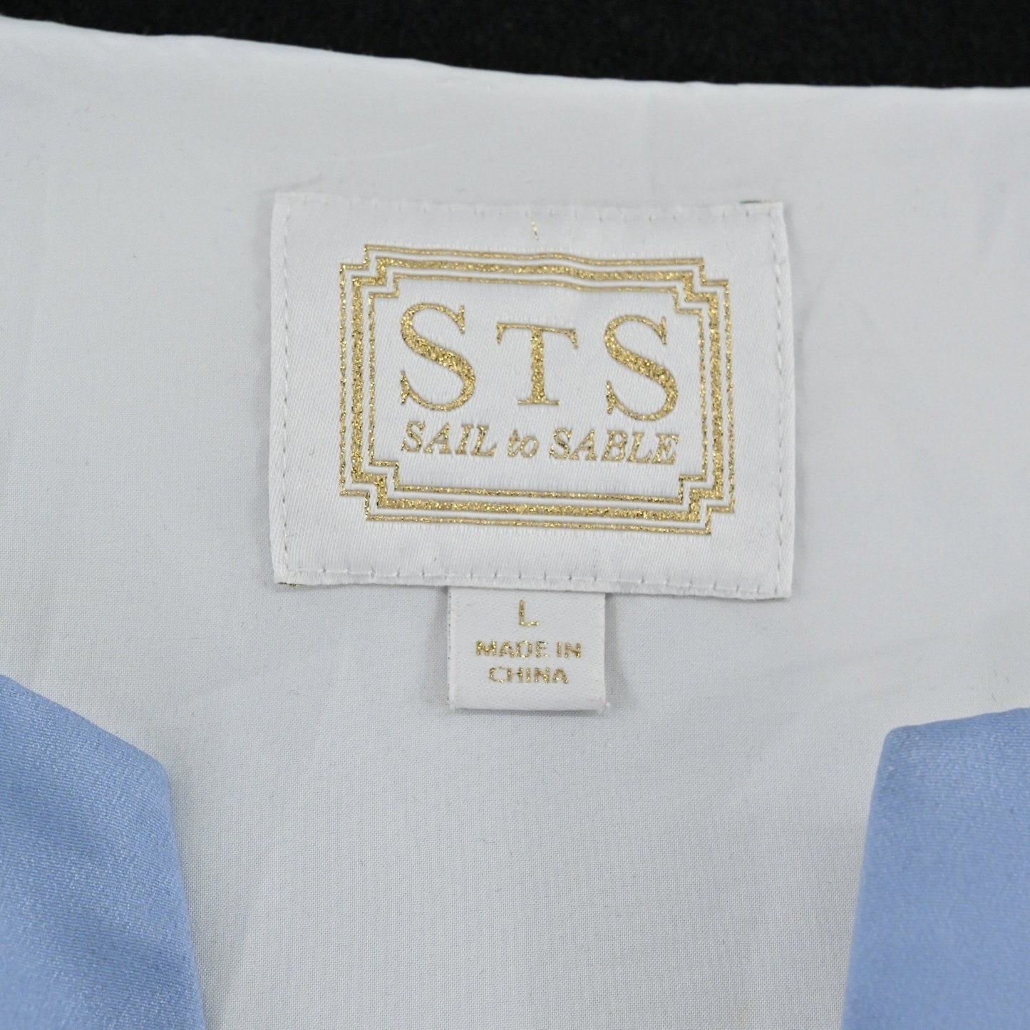 Sail to Sable Charade Maxi Dress Size L Caftan Pastel Long Sleeve Chevron STS