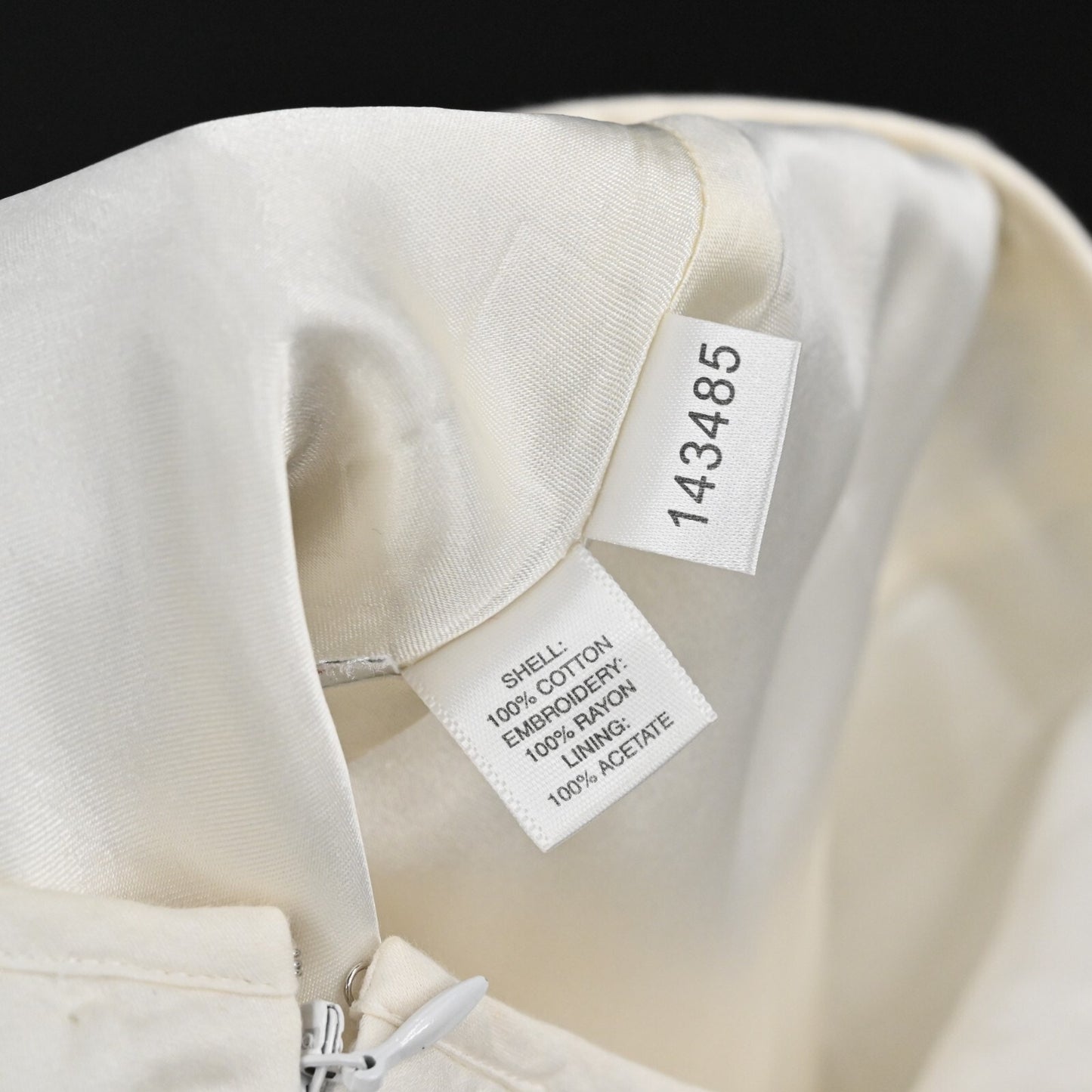 Vtg ANN TAYLOR Embroidered Skirt Size 4P Petites Ivory Green Flower Tiered ALine