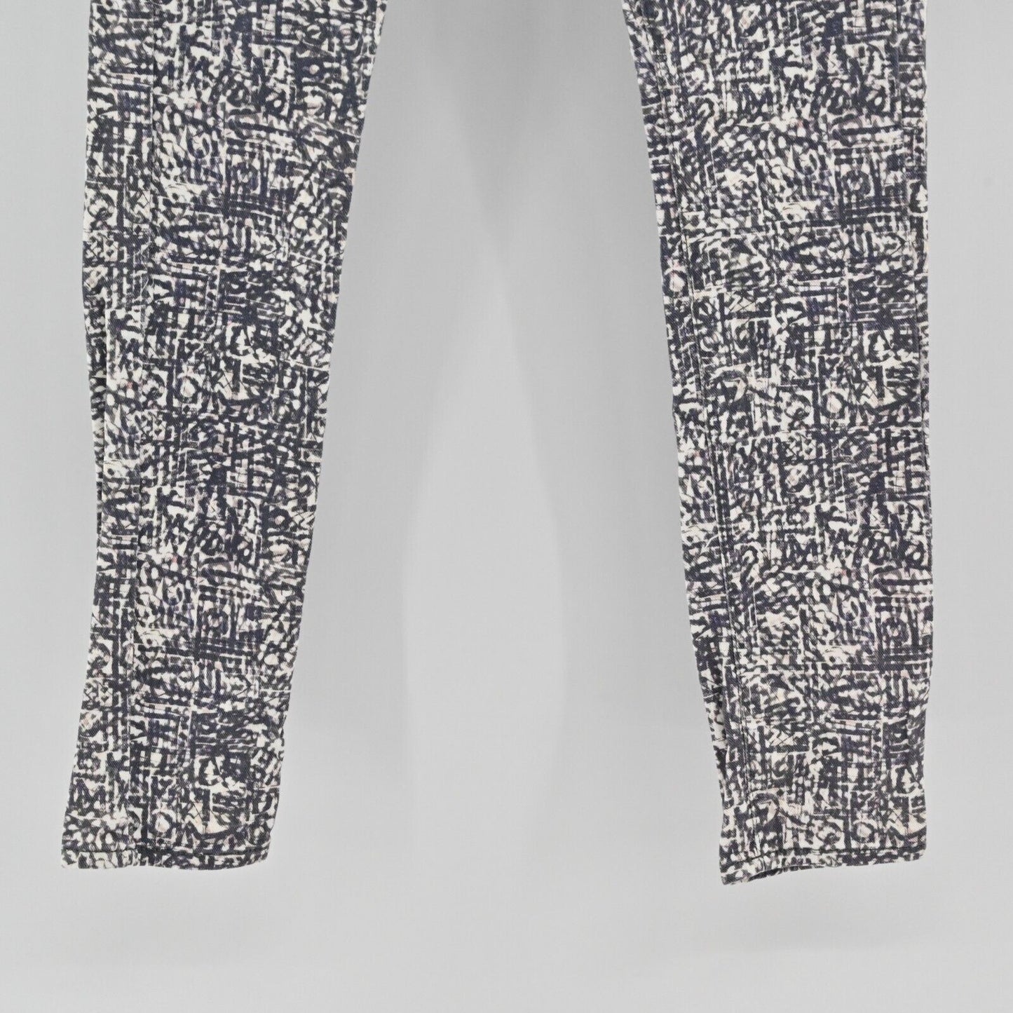 IRO Jeans Womens Size 24 Abstract Geometric Print Skinny Leg Pant Low Rise