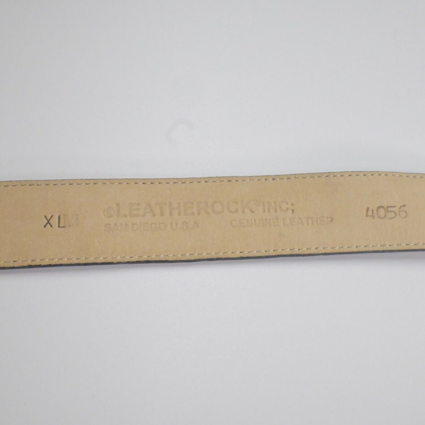 Vtg LEATHEROCK Belt Womens Size XL Brown Patchwork Snakeskin Genuine Leather USA
