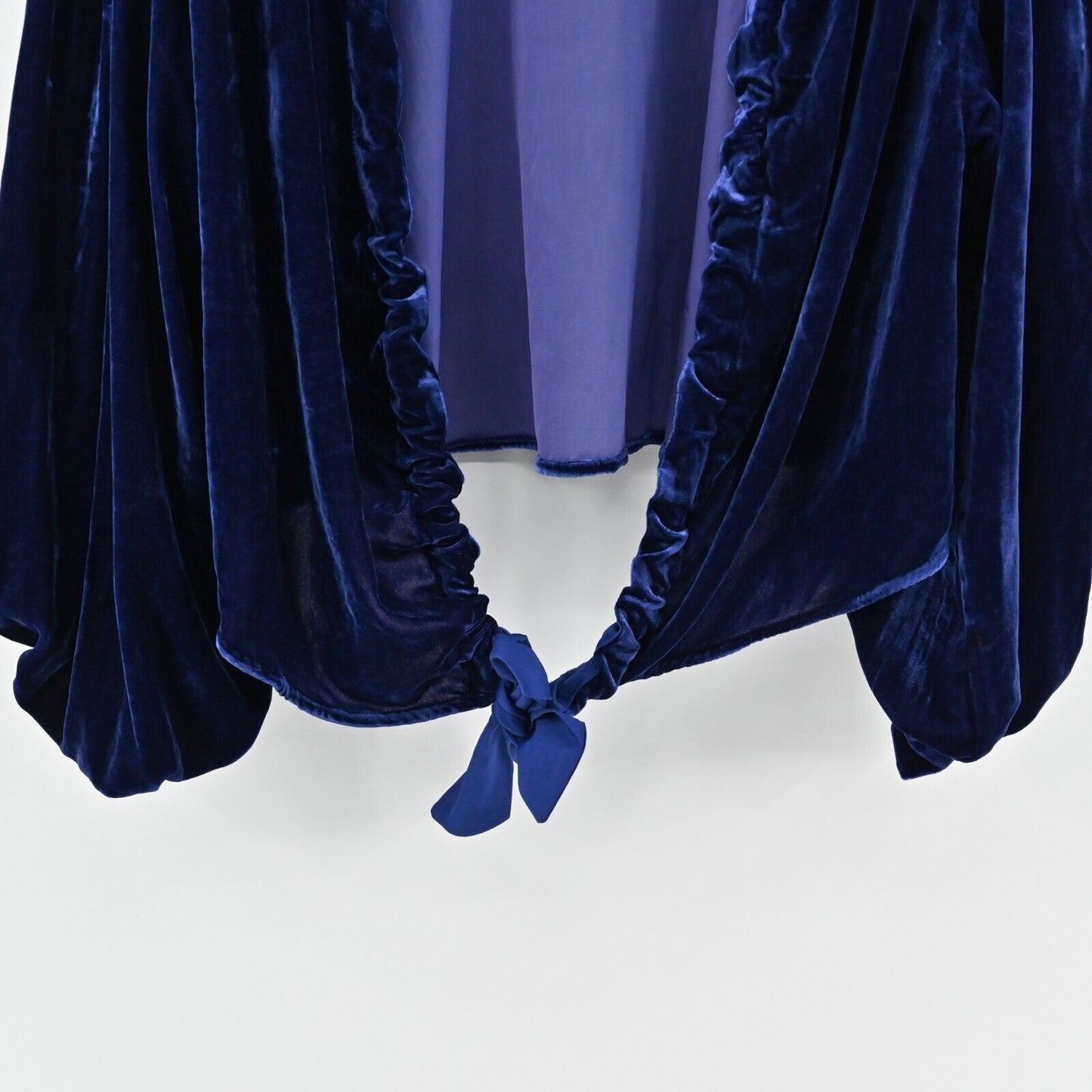 FREE PEOPLE Top Womens Sz M Blue Gimme Some Lovin' Velvet Open Back Blouse Boho