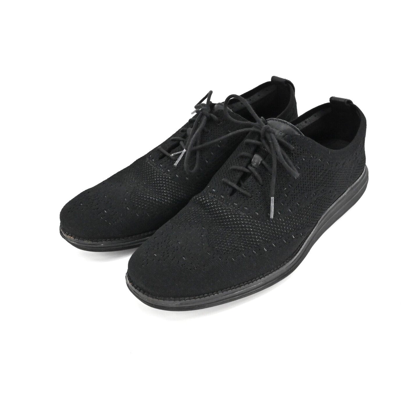 COLE HAAN Shoes Mens Size 12M ZeroGrand Black Wingtip Oxford Magnet Stitchlite