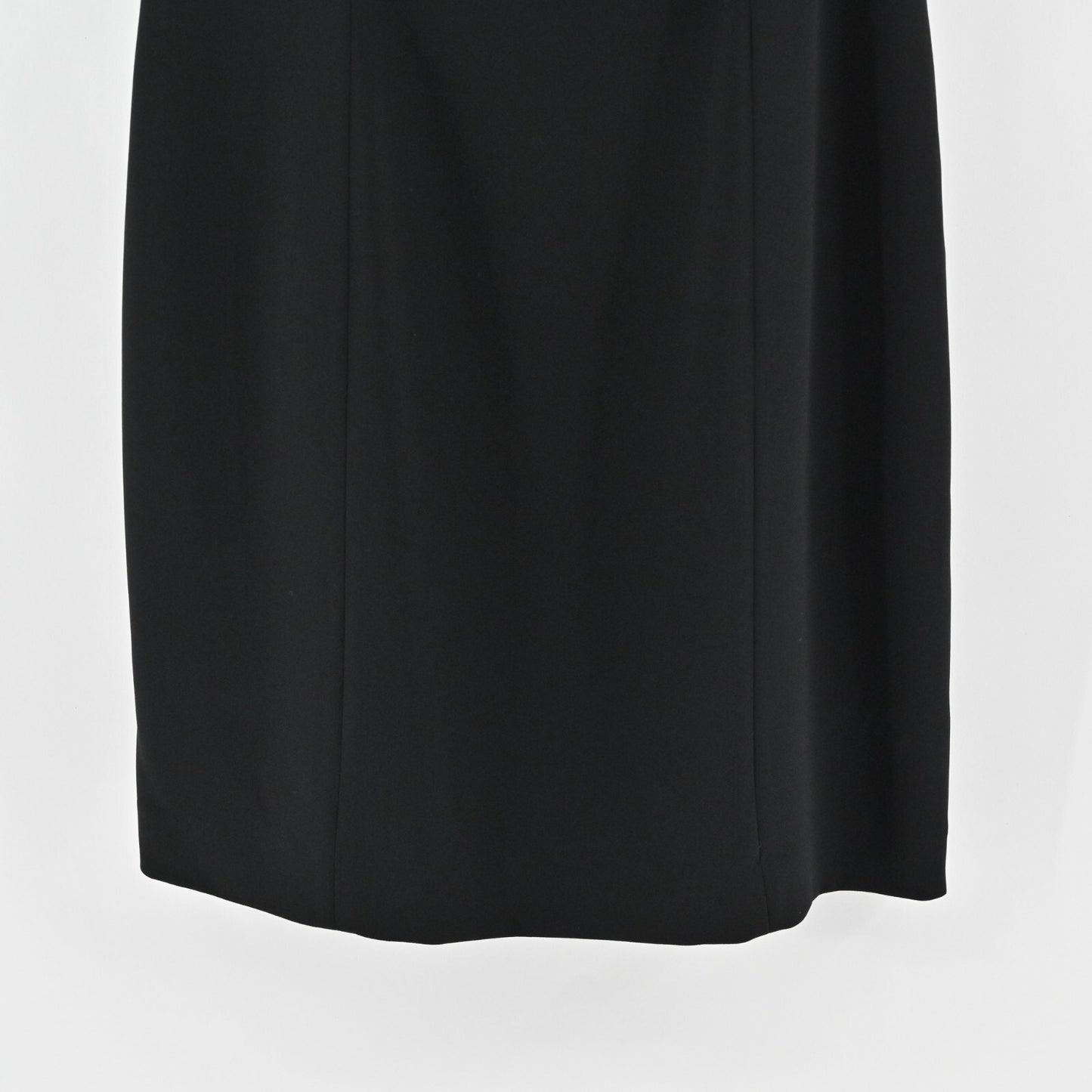 ELIE TAHARI Dress Size 8 Black Scoop Neck Pleated Front Detail Sleeveless Mini