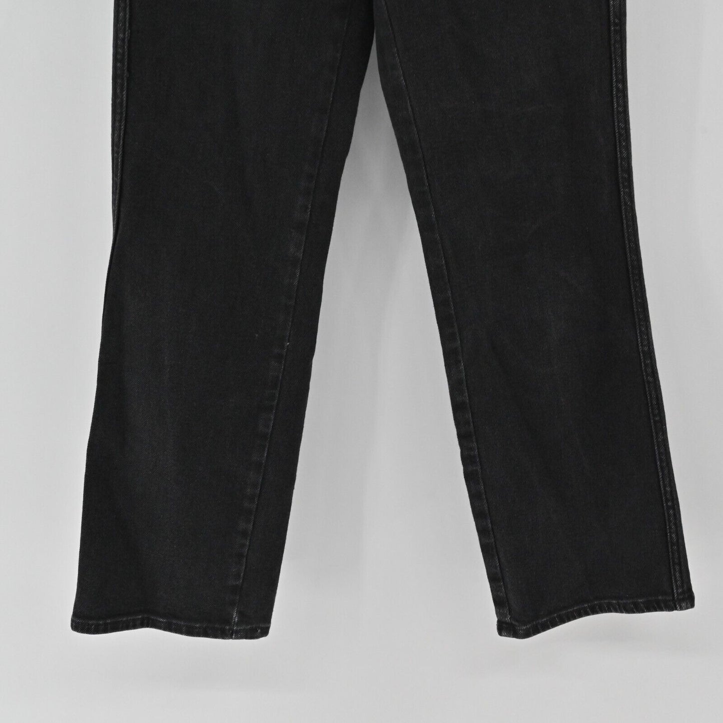 GOOD AMERICAN Jeans Womens Size 26 Good Curve Straight Leg Black Denim Classic