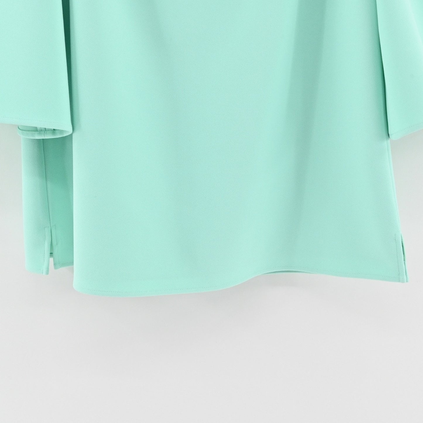 Sail To Sable Womens Off The Shoulder Bell Sleeve Top Sz L Mint Green Retro Boho