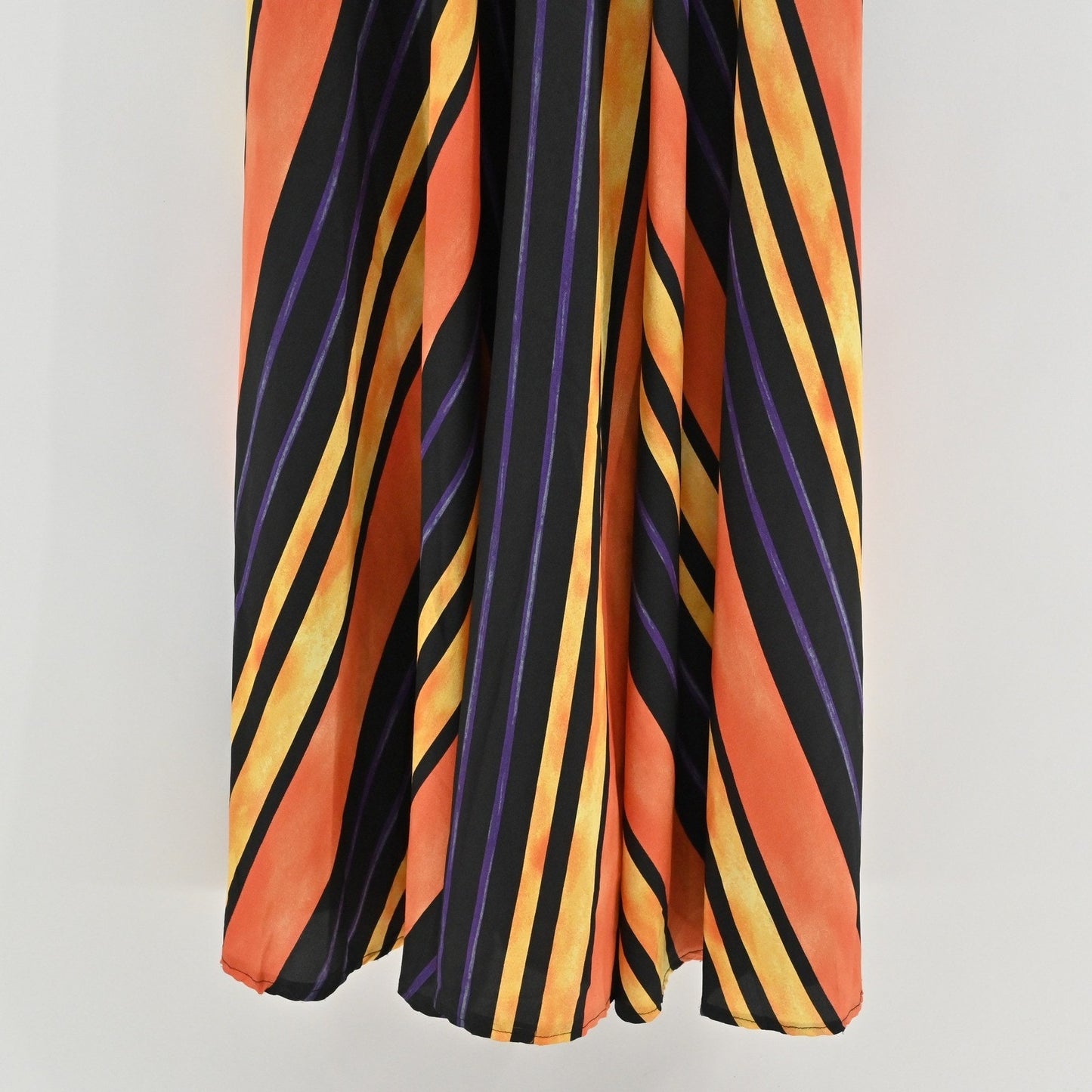 Luxxel Maxi Dress Dress L Multicolor Striped Sleeveless V Neck Twist Front Boho