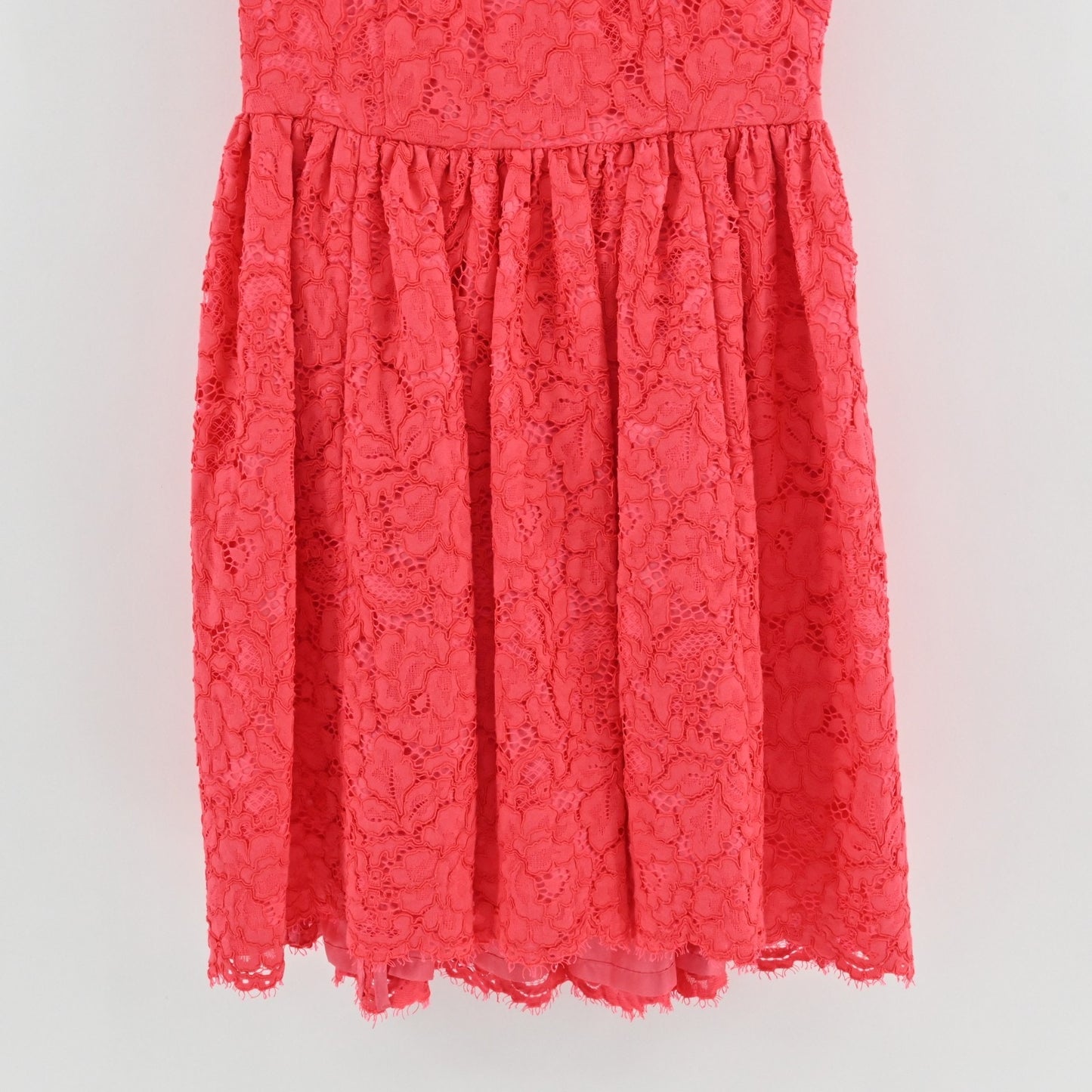 Kate Spade High Low Lace Dress Size 00 Take A Walk On The Wild Side Geranium