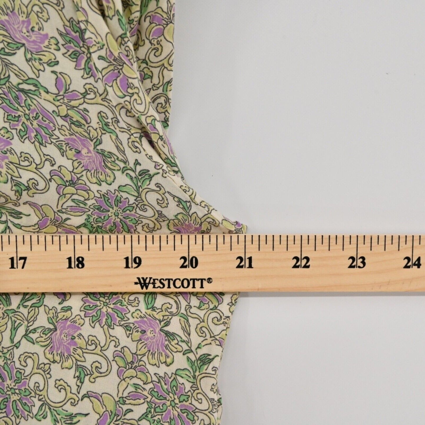 SEA LUSTRE Dress Womens One Size Green Floral Jet Setter Mini Tunis 3/4 Sleeve