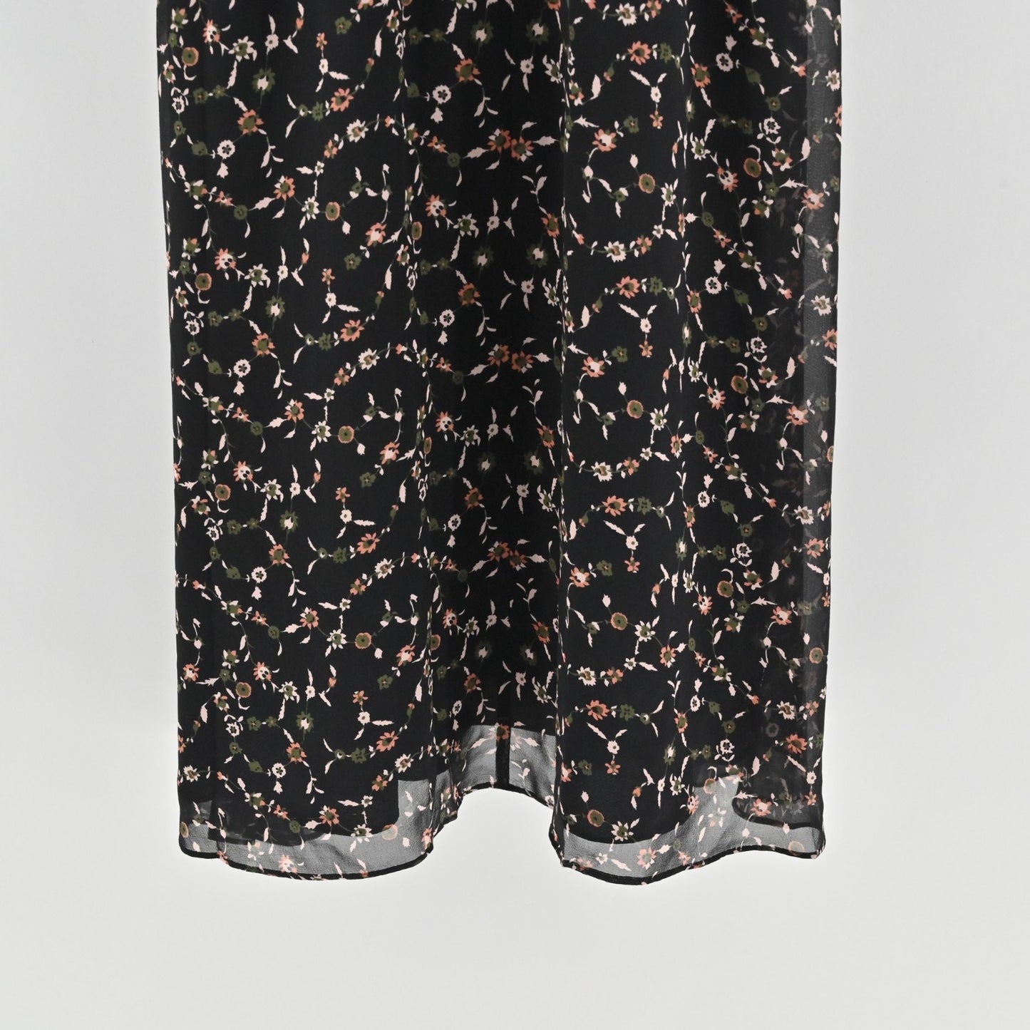 Derek Lam 10 Crosby Silk Chiffon Floral Print Dress Size 2 Cold Shoulder Lace Up