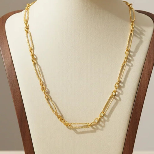 18K Gold Plated Stainless Steel 5:1 Handmade Necklace Chain