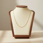 Stainless Steel Slender Bead Necklace 18K Gold Plated Minimalist Clavicle Chain