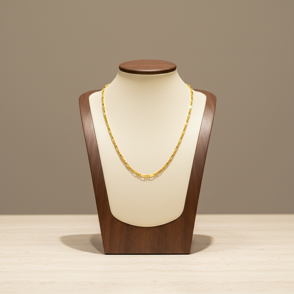 Stainless Steel Widened Necklace 18K Gold Plated Minimalist Clavicle Chain