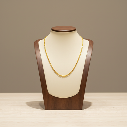 Stainless Steel Widened Necklace 18K Gold Plated Minimalist Clavicle Chain