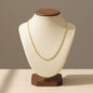18K Gold Plated Stainless Steel Water Wave Necklace Chain