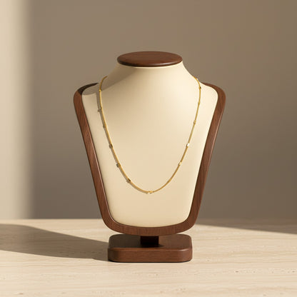 Stainless Steel Minimalist Gold Necklace 18K Gold Plated Minimalist Clavicle Chain
