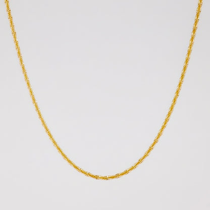 Stainless Steel Classic Necklace 18K Gold Plated Minimalist Clavicle Chain