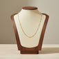 Stainless Steel Fine Bead Decor Necklace 18K Gold Plated Minimalist Clavicle Chain
