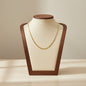 18K Gold Plated Stainless Steel Figaro Necklace Chain