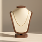 18K Gold Plated Stainless Steel Rigid Bead Satellite Necklace Chain