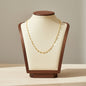 Stainless Steel Bead Necklace 18K Gold Plated Minimalist Clavicle Chain