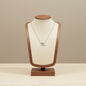 Zodiac Sign Pendant Necklace Silver Tone 304 Stainless Steel Dainty Clavicle Chain