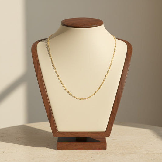 18K Gold Plated Stainless Steel Lip Necklace Chain