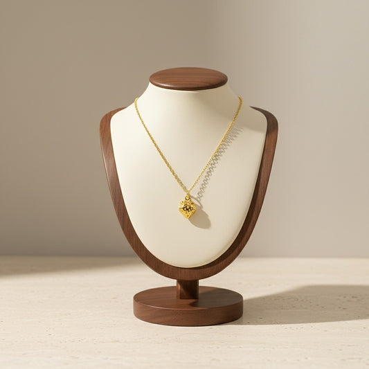 Stainless Steel Strawberry Pendant Necklace 18K Gold Plated Minimalist Clavicle Chain