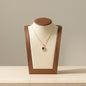 Sunflower Halo Zircon Pendant Necklace 18K Gold Plated Stainless Steel