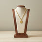 Zodiac Coin Pendant Necklace 18K Gold Plated Stainless Steel Rope Chain Constellation