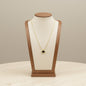 Oval Opal Pendant Necklace 304 Stainless Steel 18K Gold Plated Minimalist