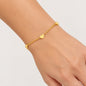 Three Hearts Charm Adjustable Bracelet