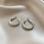 Lynn's Closet Boutique Satin Finish Hoop Earrings