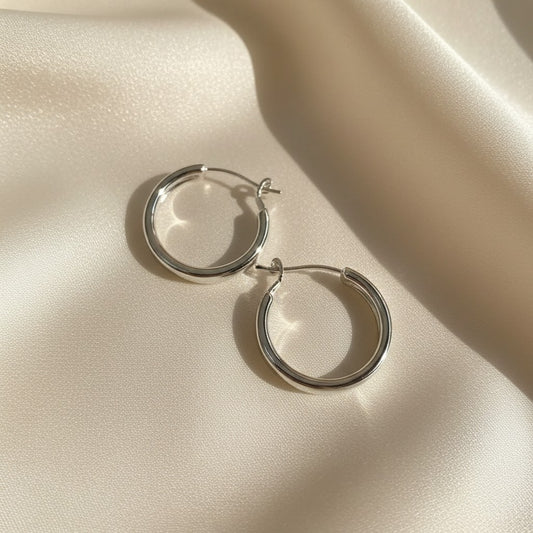 Alloy Rhinestone Popular Versatile Hoop Earrings