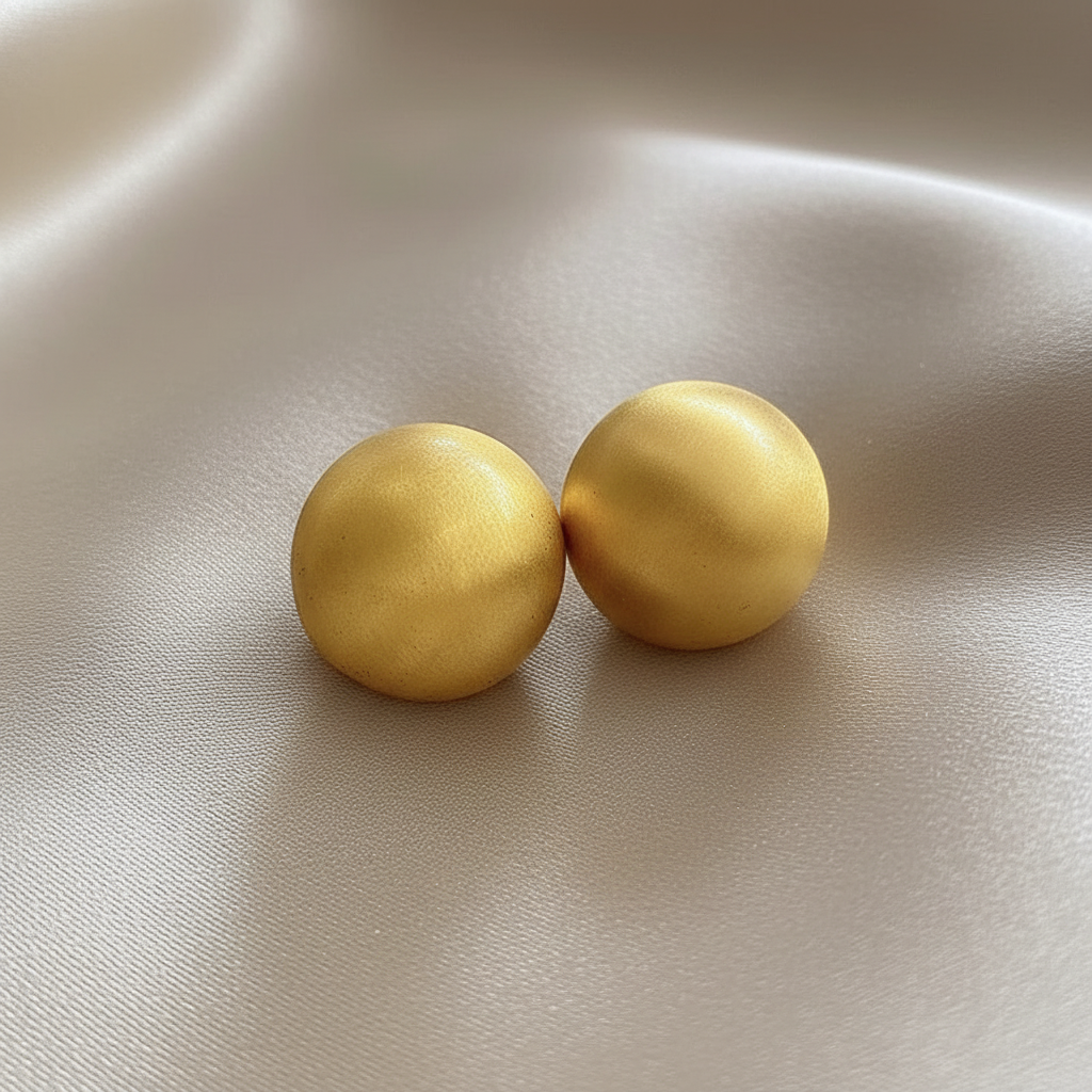 Lynn's Closet Boutique gold tone Matte Ball Studs