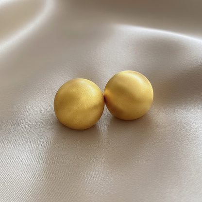 Lynn's Closet Boutique gold tone Matte Ball Studs