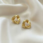 Lynn's Closet Boutique Irregular Twisted Hoop Earrings