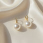 Lynn's Closet Boutique Large Pearl Dangle Earrings