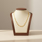 Stainless Steel Heart-Linked Necklace 18K Gold Plated Minimalist Clavicle Chain