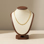 Stainless Steel Hollow Heart Necklace 18K Gold Plated Minimalist Clavicle Chain