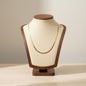 Stainless Steel Snake Box Necklace 18K Gold Plated Minimalist Clavicle Chain