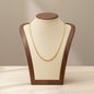 Stainless Steel Woven Wide Necklace 18K Gold Plated Minimalist Clavicle Chain