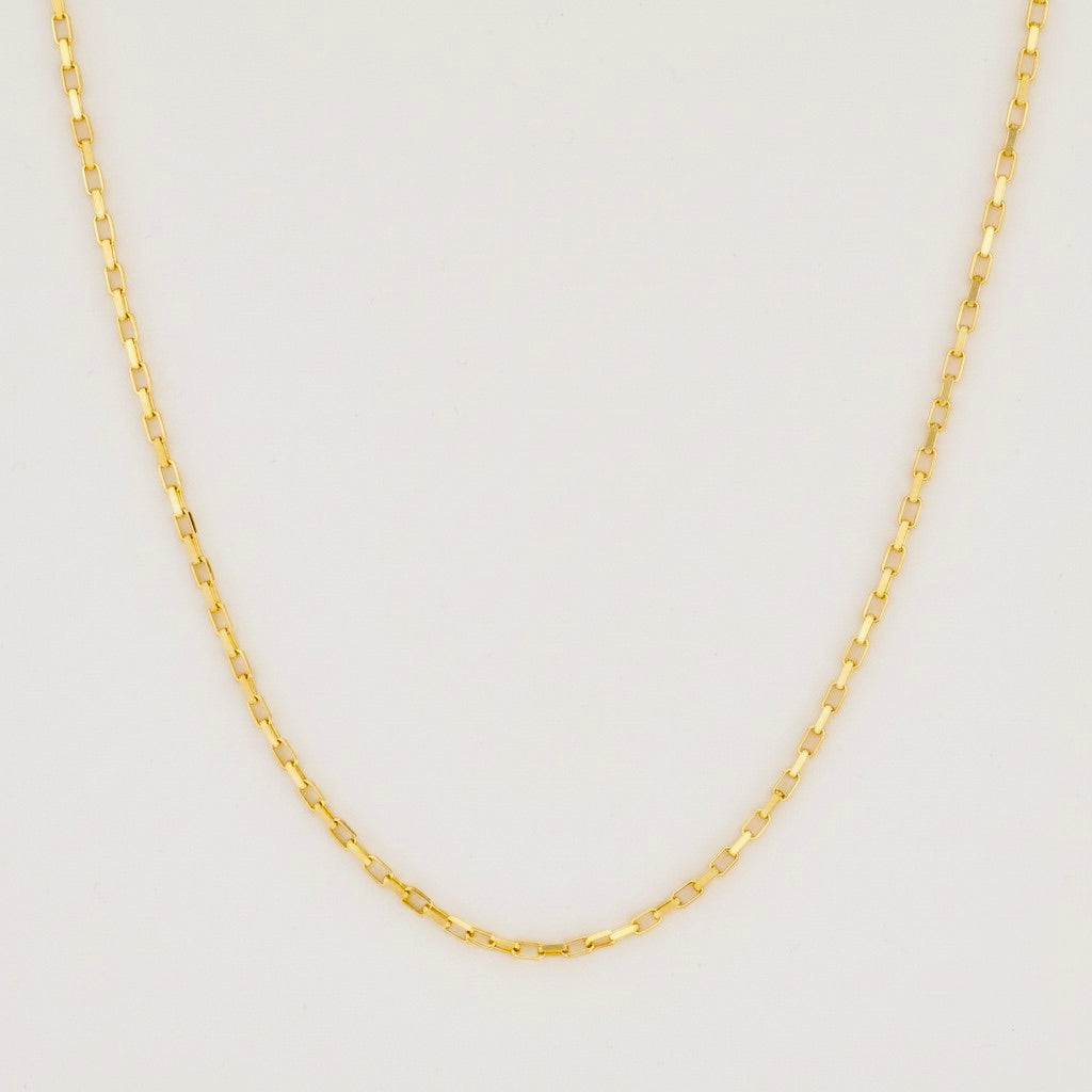 Stainless Steel Refined Necklace 18K Gold Plated Minimalist Clavicle Chain