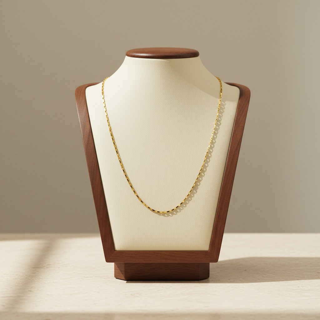 Stainless Steel Refined Necklace 18K Gold Plated Minimalist Clavicle Chain